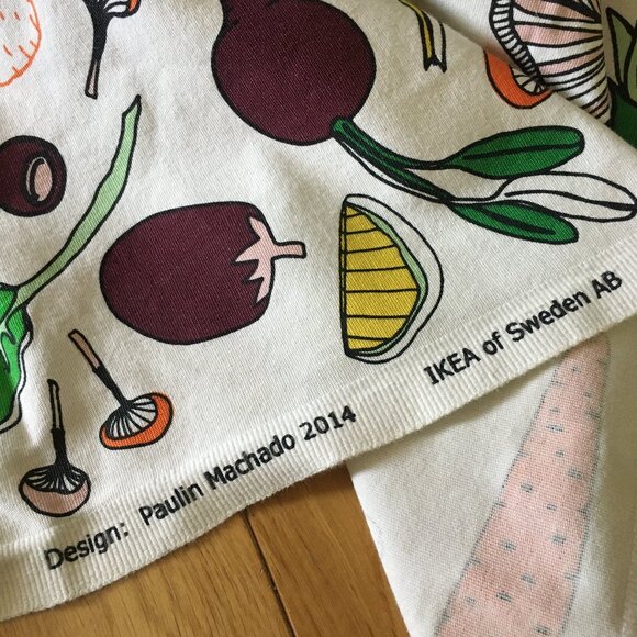 IKEA Paulin Machado Colourful Veggies 2014 Large Fabric Material Panel - Picture 3 of 14